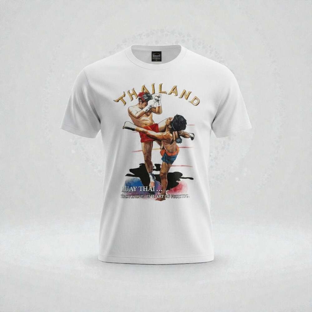 Thailand Men T-Shirt Muay Thai Boxing Art Of Fighting Screen New Nice Tough Rare